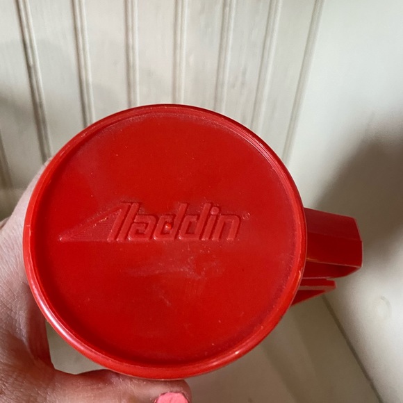 Vintage Aladdin black and red diamond thermos, winter, Christmas, farmhouse - Picture 4 of 8